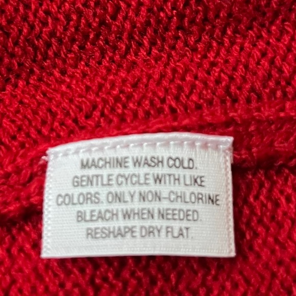 Style & Co Women’s Scoop Neck Red Sweater Size 1X - Picture 4 of 6